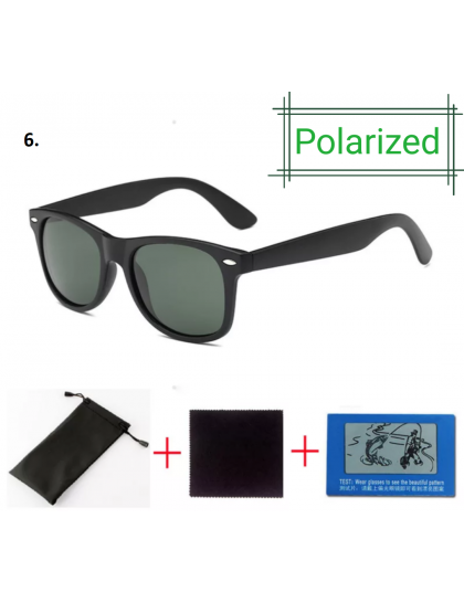 Γυαλιά Ηλίου Με Μαύρο Σκελετό Και Πράσινους Polarized Φακούς 